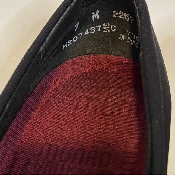 Munro black Cindi Block Heel Pump Black Stretch Fabric 7 M - Picture 4 of 9